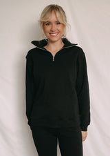 The RELAX 1/4 ZIP True Black