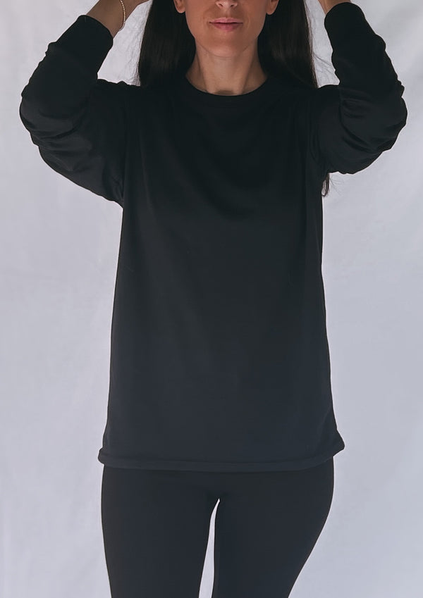 Black Unisex Long Sleeve TEE