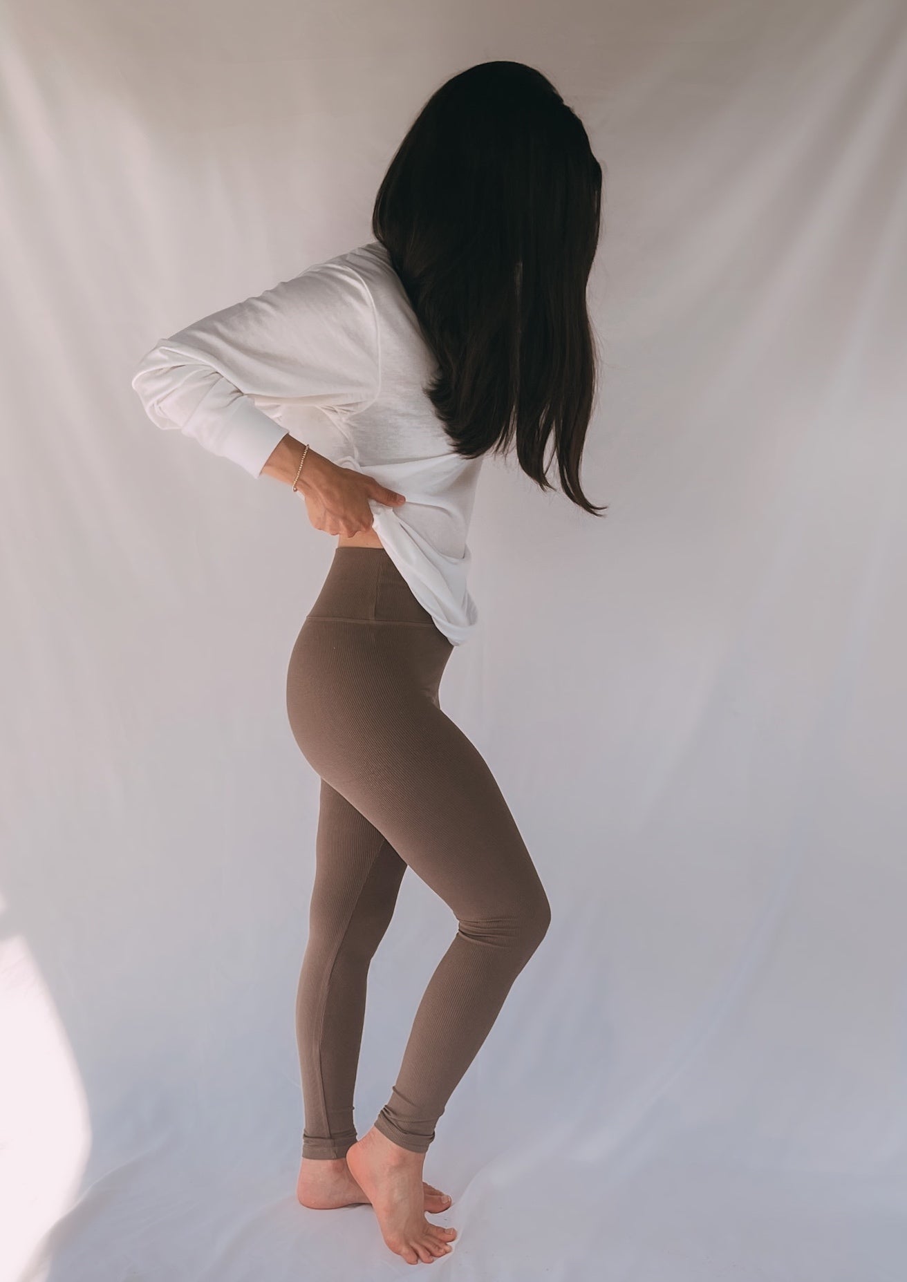 White Unisex Long Sleeve TEE
